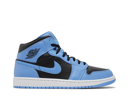 Air Jordan 1 Mid 'University Blue Black'