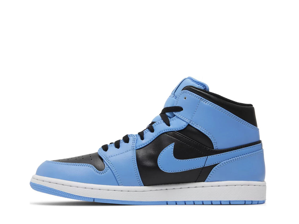 Air Jordan 1 Mid 'University Blue Black'