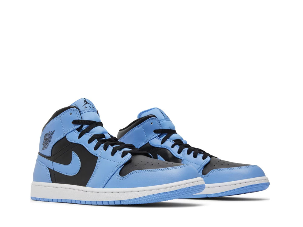 Air Jordan 1 Mid 'University Blue Black'