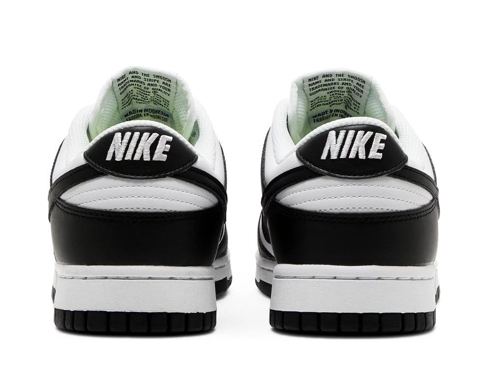 Nike dunk low next nature black white panda back