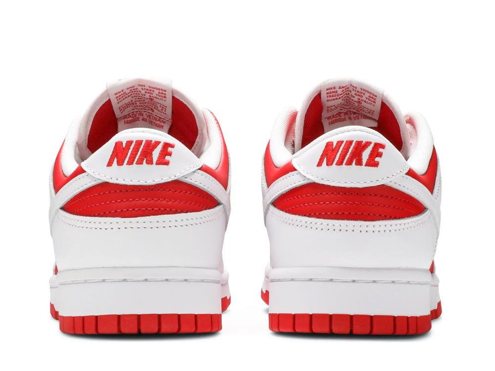 Nike dunk low championship red back