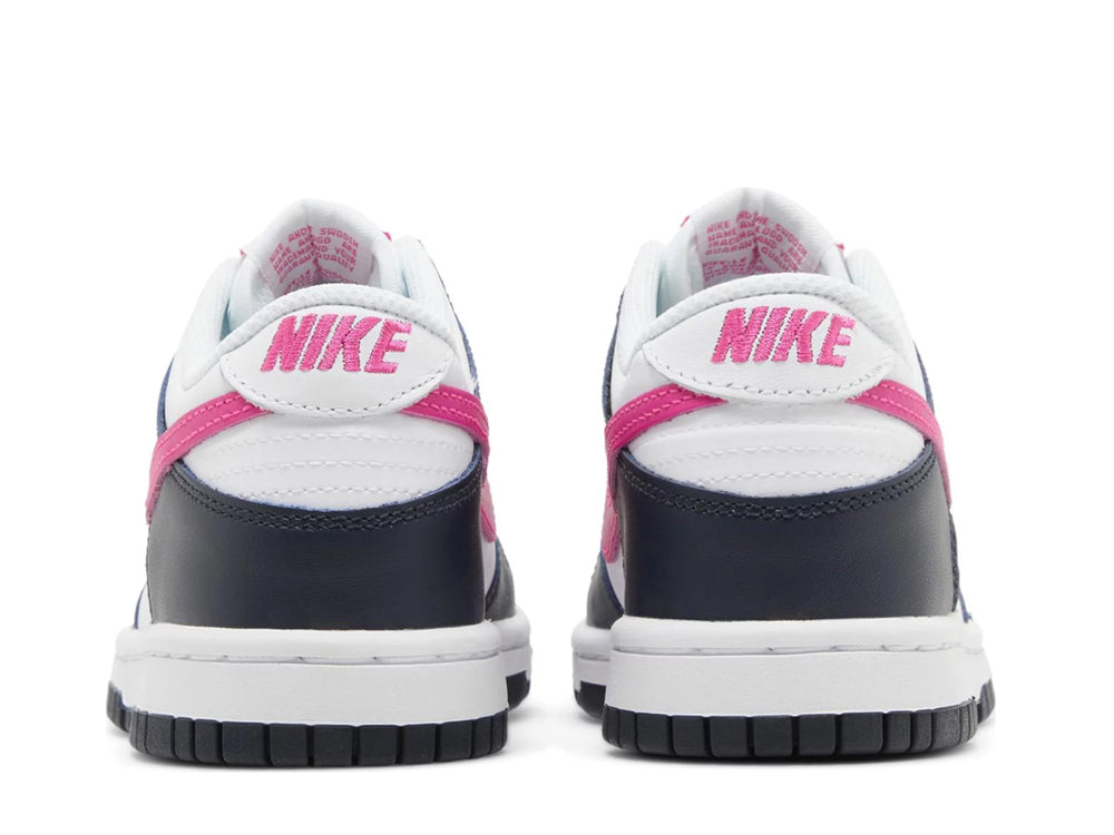 Dunk Low GS Dark Obsidian Fierce Pink nike logo