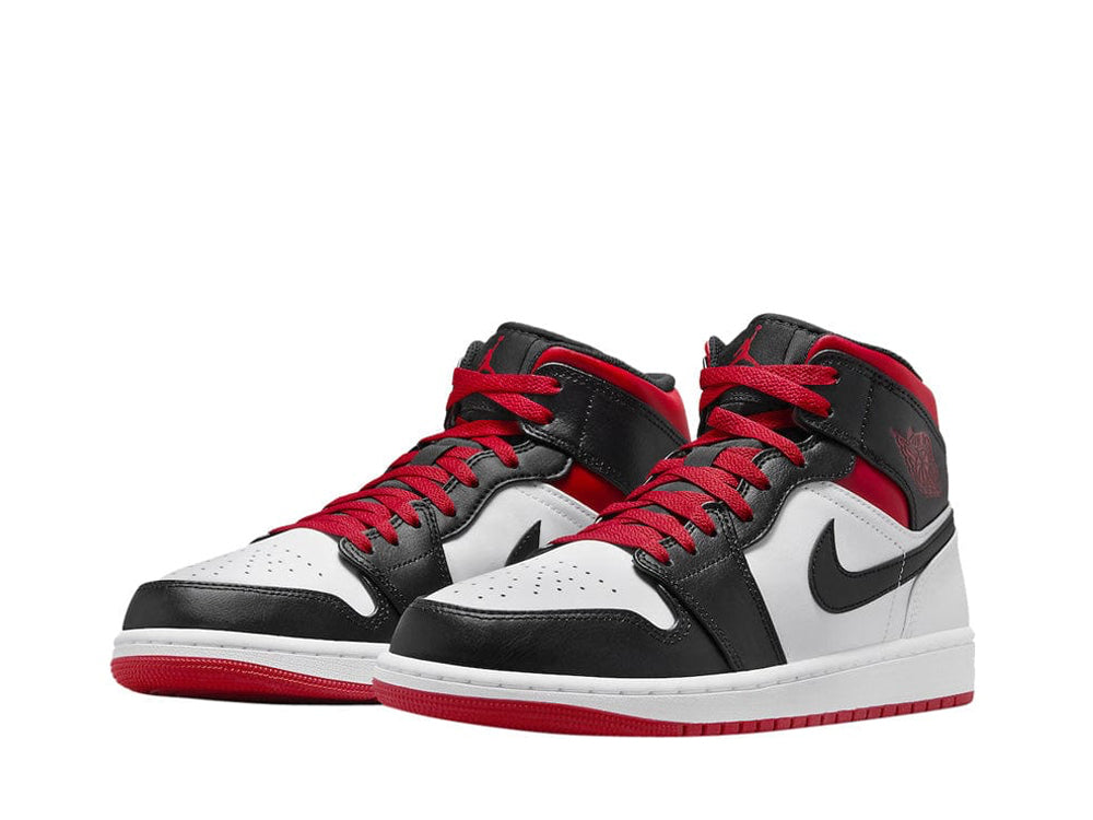 Jordan 1 Mid Gym Red Black Toe