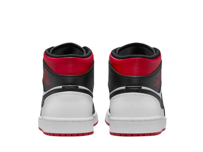 Jordan 1 Mid Gym Red Black Toe