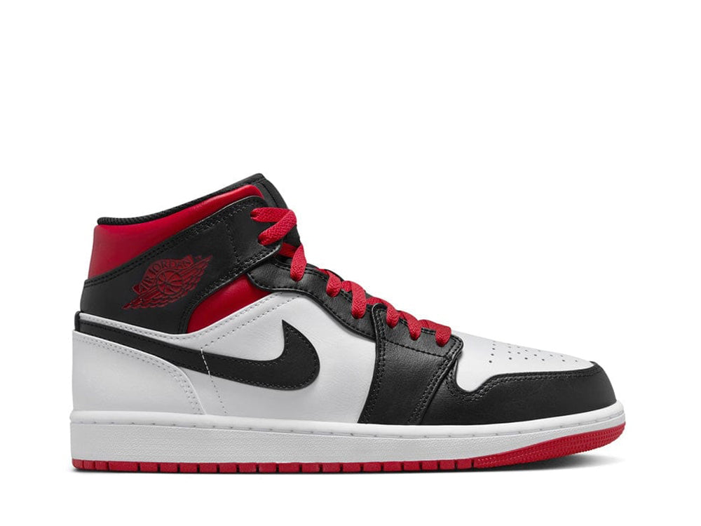 Jordan 1 Mid Gym Red Black Toe