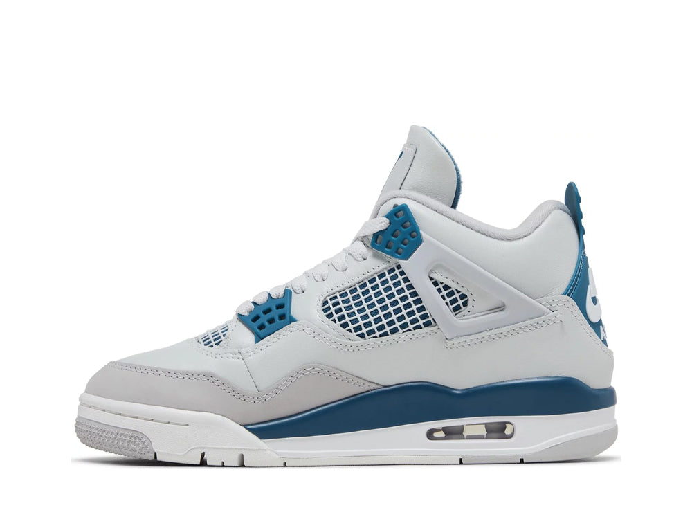 Jordan 4 millitary blue and white