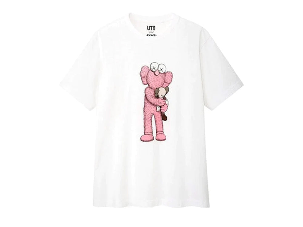 KAWS x Uniqlo Pink BFF Tee (Asia Sizing) White