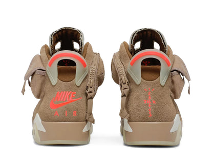 Nike air jordan 6 Travis scott british khaki back