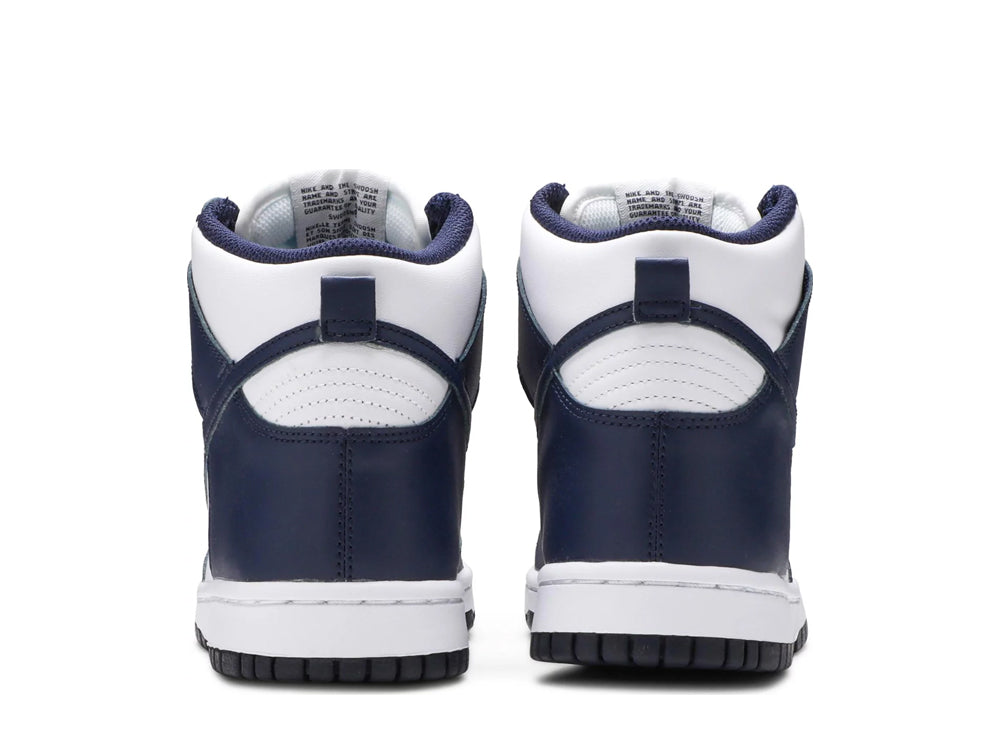 Nike dunk hi midnight navy (GS) back