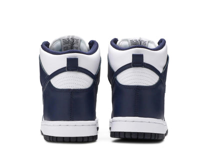 Nike dunk hi midnight navy (GS) back