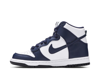 Nike dunk hi midnight navy (GS) side