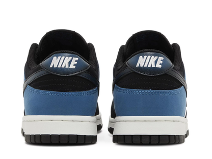 Nike dunk low industrial blue Black toe upper with white toe and blue heel back heel section