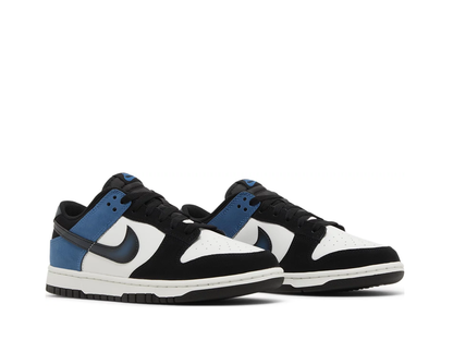 Nike dunk low industrial blue Black toe upper with white toe and blue heel pair 