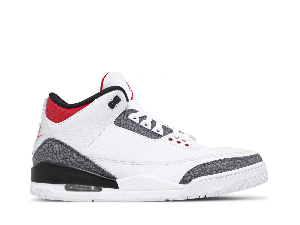 Nike air jordan 3 fire red denim