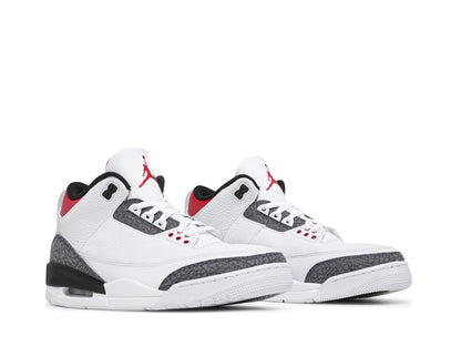 Nike air jordan 3 fire red denim pair