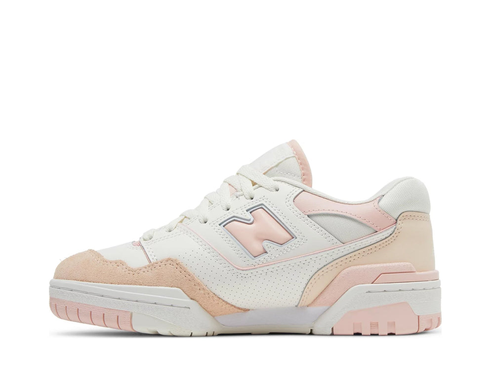 New balance 550 white pink womens side