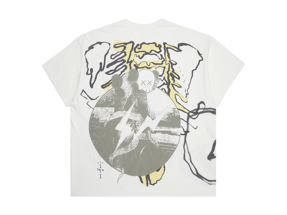 Travis Scott Cactus Jack + Kaws For Fragment Tee Aged Yellow	